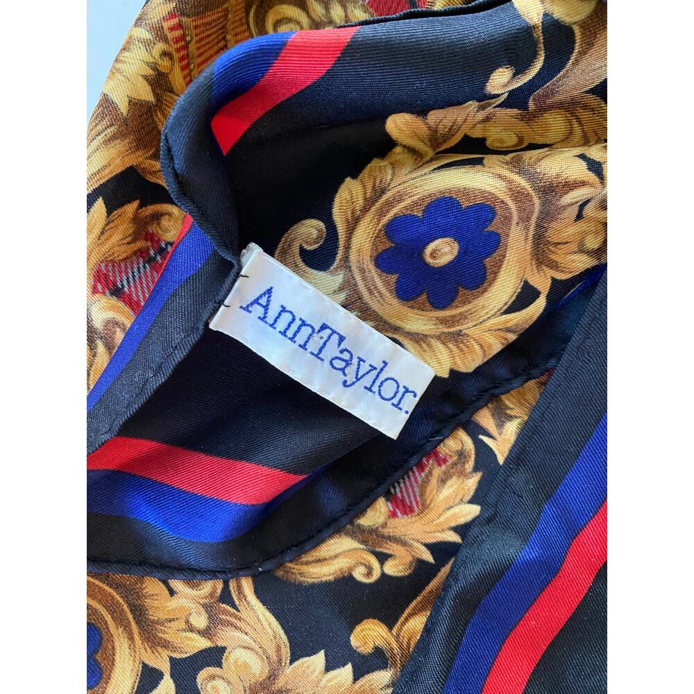 80s vintage silk scarf - Picture 5 of 7